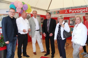 Die Ehrengäste  zu Besuch 
Landtagspräsidentin Carina Gödecke   Dr. Köster (Europaparlament) Bernhard Daldrup  (Abgeordneter im Bundestag)  und Bürgermeister Berthold Lülf